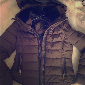 Zara Small Olive Green Puffer